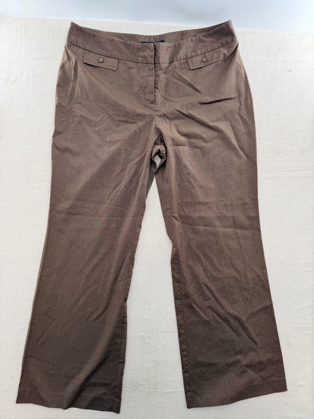 Apt. 9. Wide Leg Brown Dress Pants